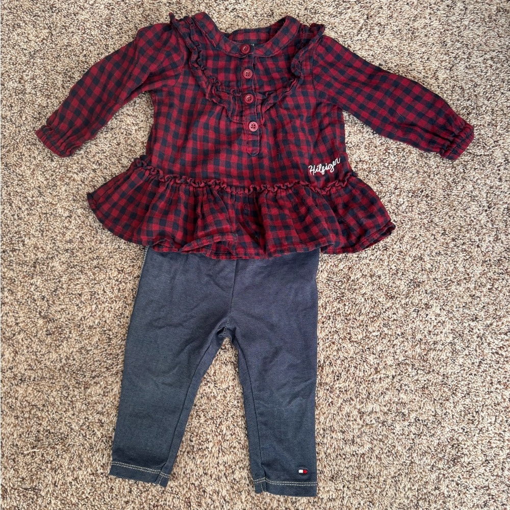 Tommy Hilfiger Baby Girl Outfit Size 12 Months
